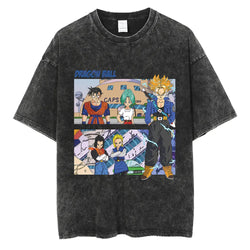 Capsule Corps Future Trunks Oversized Vintage Washed T-Shirt | Dragon Ball