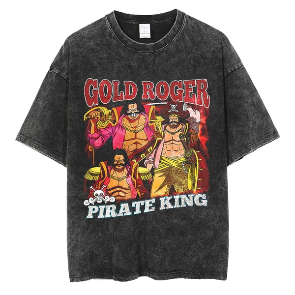 Gol D. Rogers Vintage Oversized T-Shirt | One Piece