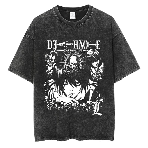 Death Note 3 Oversized Vintage Wash T-Shirt | Death Note