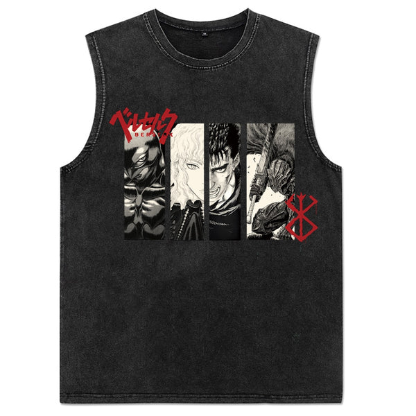 Guts and Griffith Oversized Vintage Wash Tank Top | Berserk