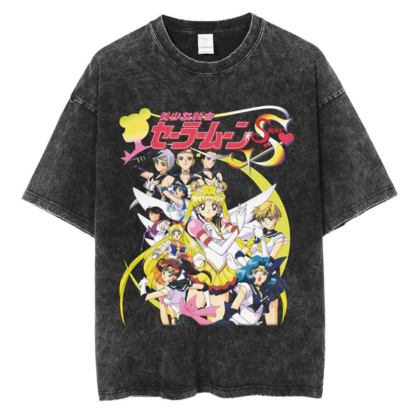 Sailor Guardians Oversized Vintage Wash T Shirt | Sailor Moon